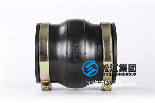 上海卡箍橡胶接头DN125/DN150沙粒介质垂直安装