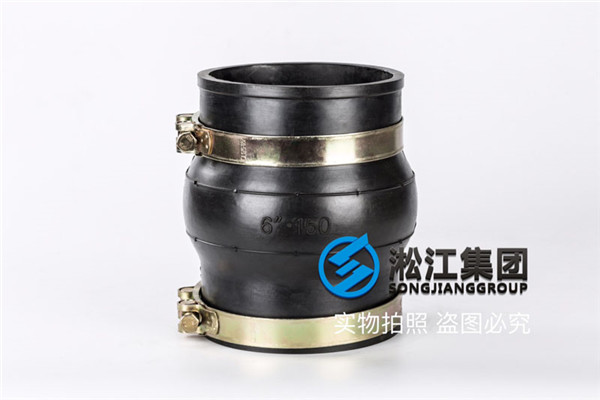 上海卡箍橡胶接头DN125/DN150沙粒介质垂直安装